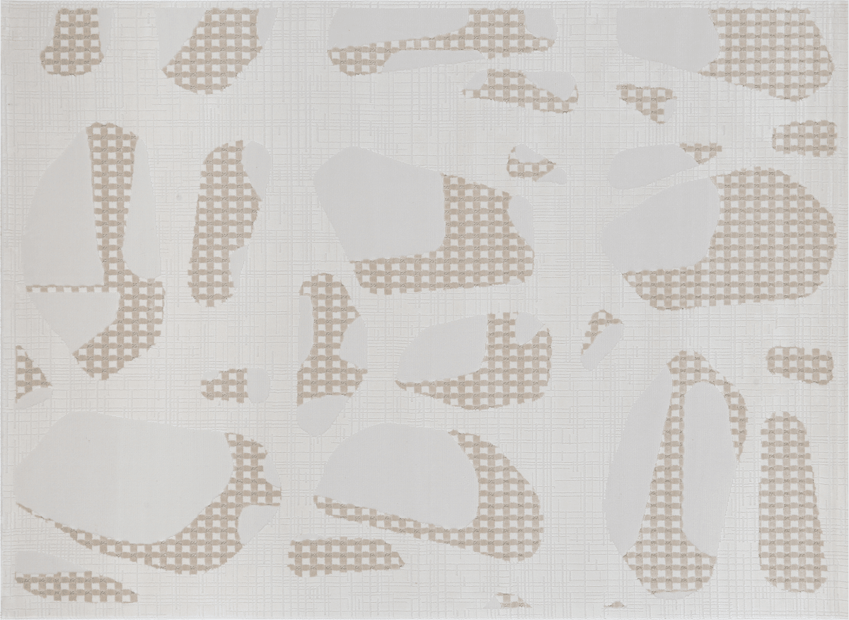 Tapis beige à motifs 160 x 230 cm BRUME - DécoInParis