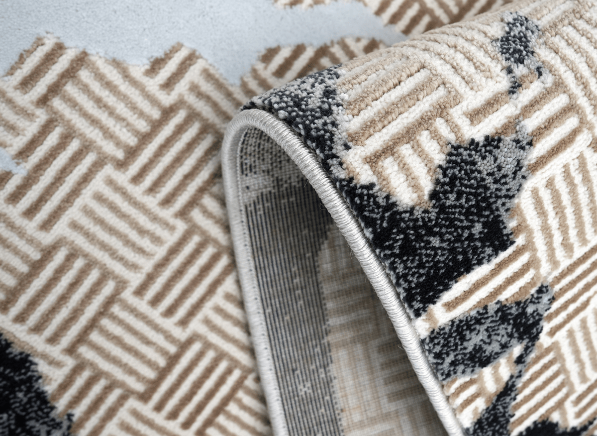 Tapis beige à motifs 160 x 230 cm SALVIA - DécoInParis