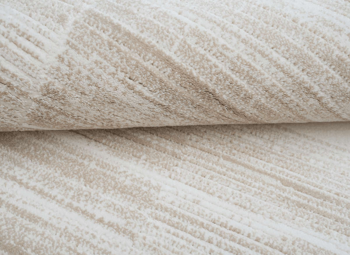 Tapis beige à motifs rectangulaires 160 x 230 cm NOMADE - DécoInParis