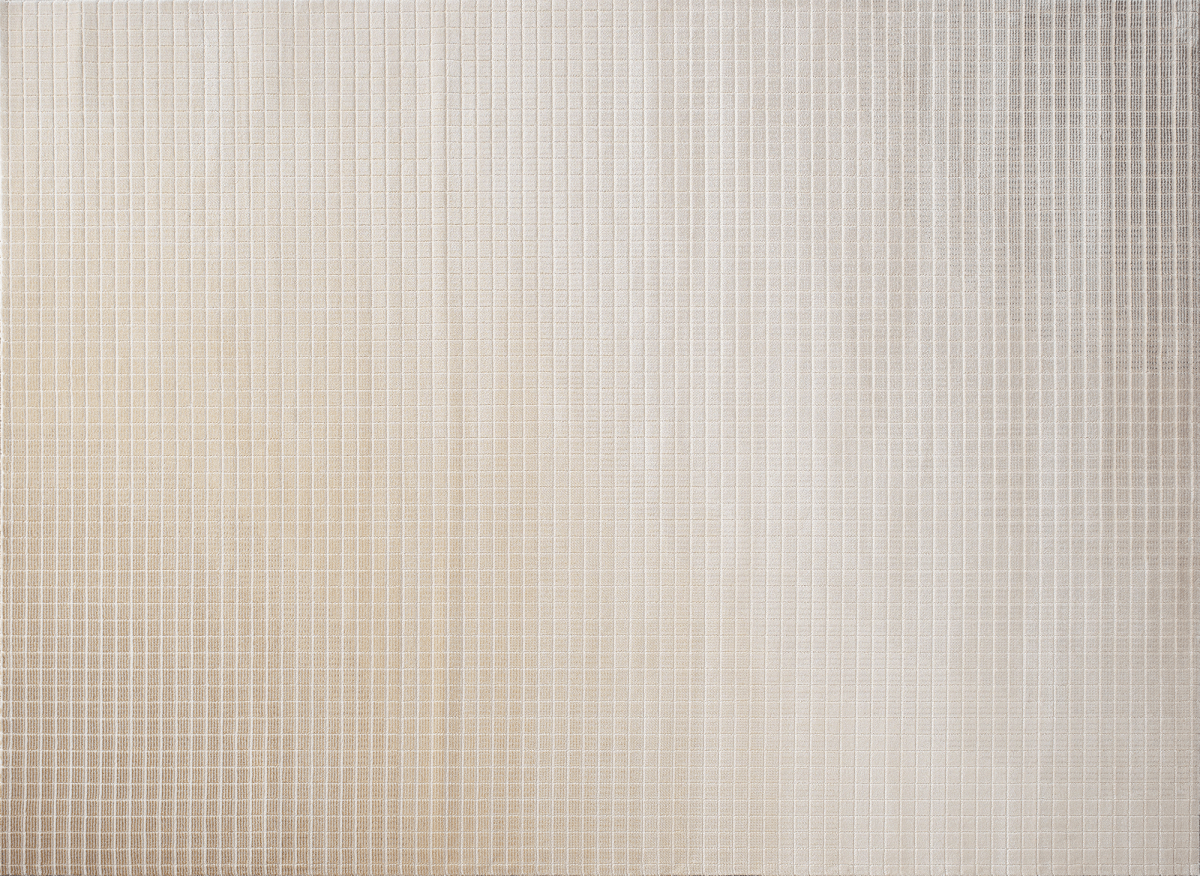 Tapis beige à petits carreaux 200 x 290 cm TALO - DécoInParis