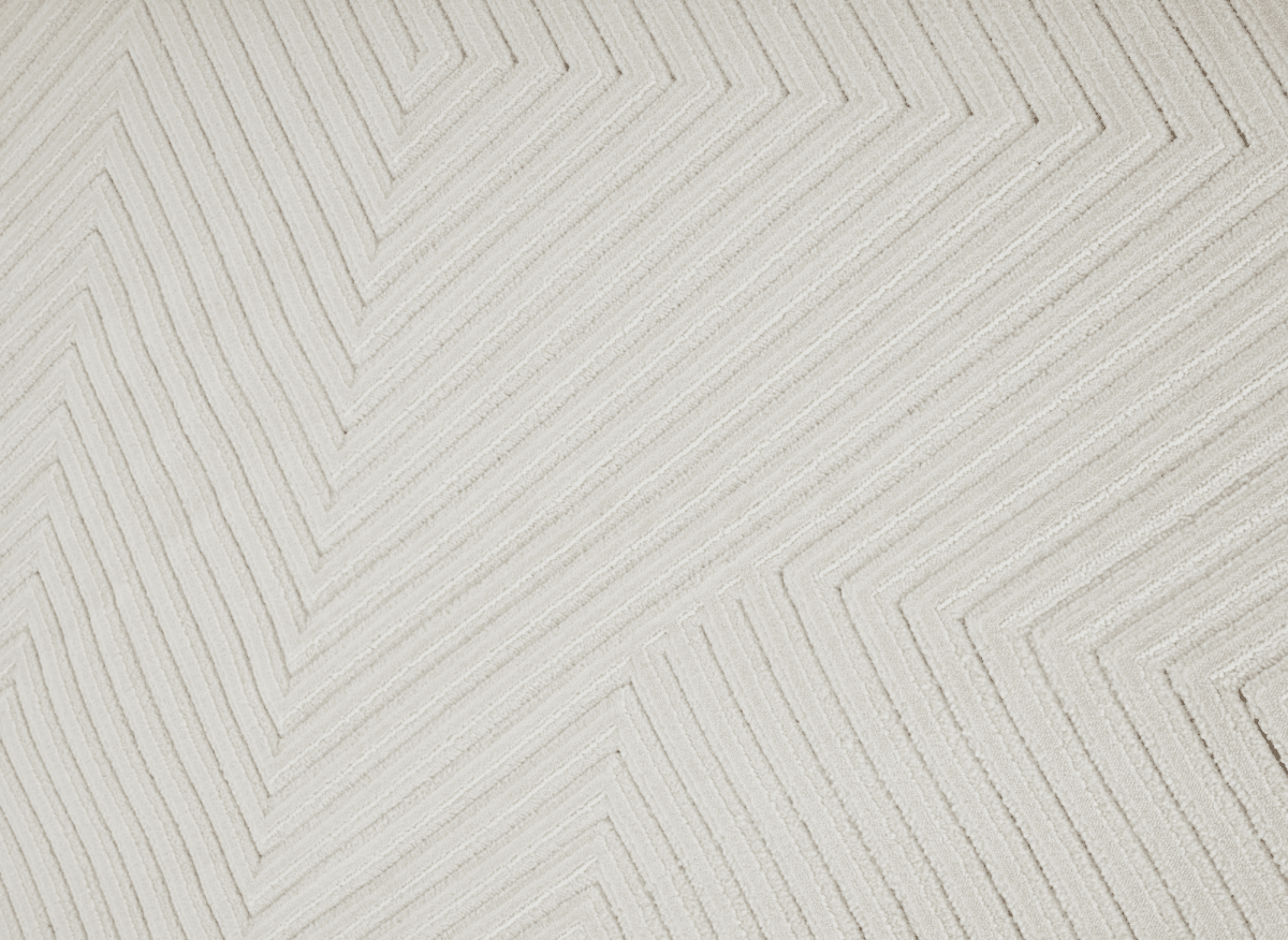 Tapis blanc écru à losanges beiges 200 x 290 cm ROUBY - DécoInParis