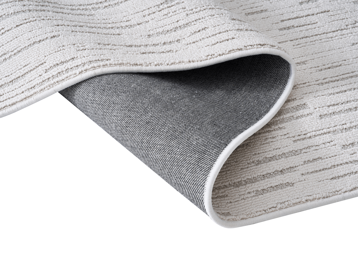 Tapis gris à motifs 160 x 230 cm BRIDGE - DécoInParis