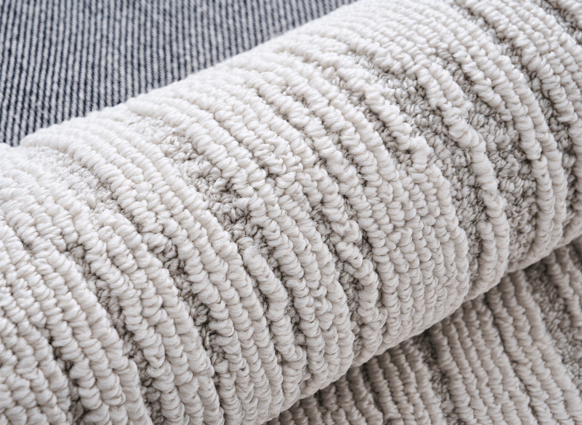 Tapis gris à motifs 200 x 290 cm BRIDGE - DécoInParis