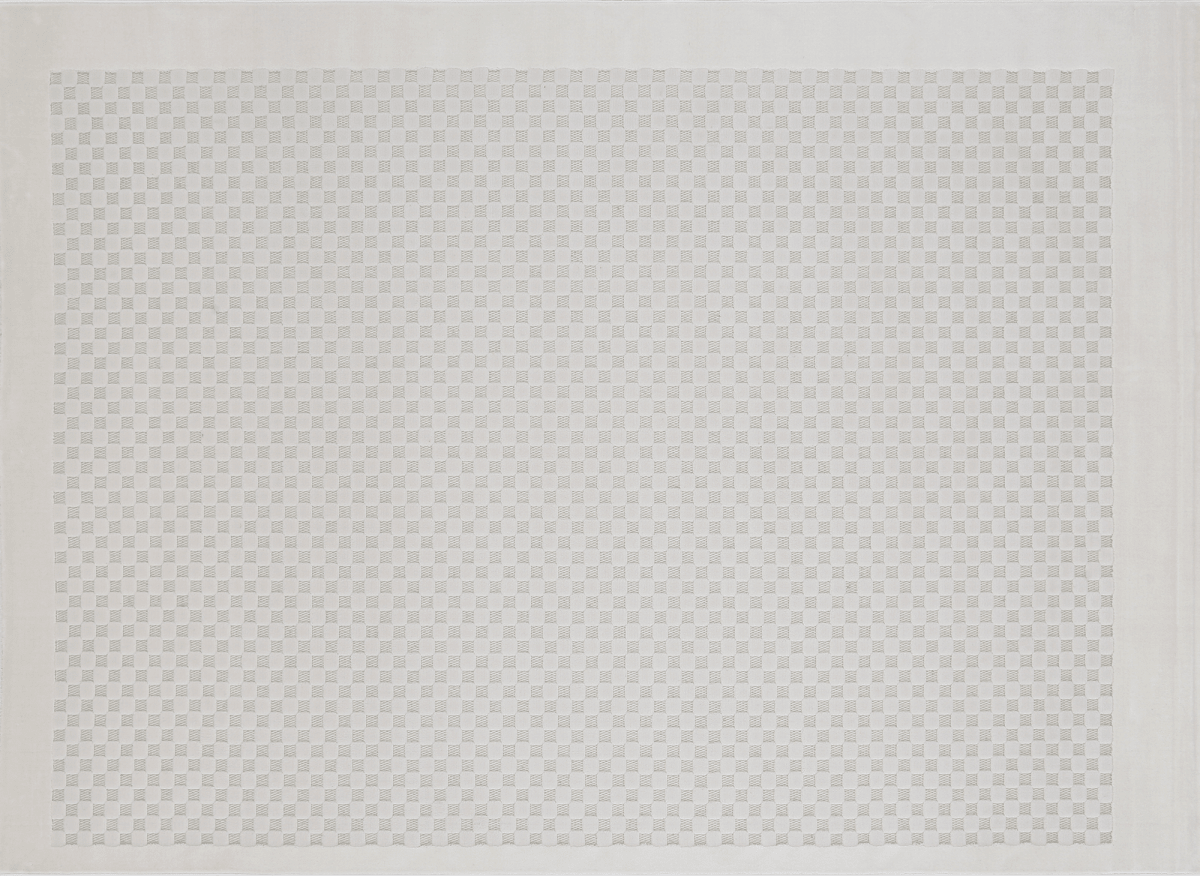 Tapis gris à motifs carreaux 160 x 230 cm MATILA - DécoInParis