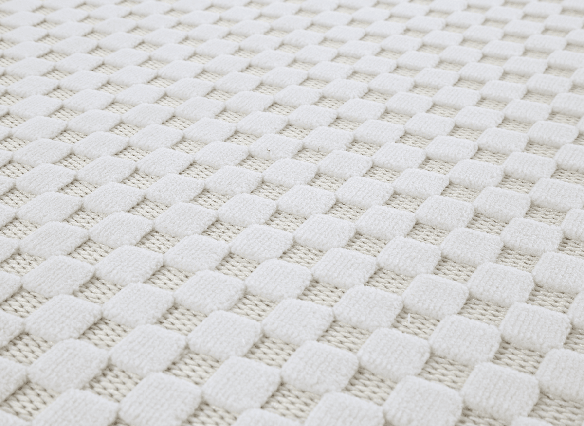 Tapis gris à motifs carreaux 160 x 230 cm MATILA - DécoInParis