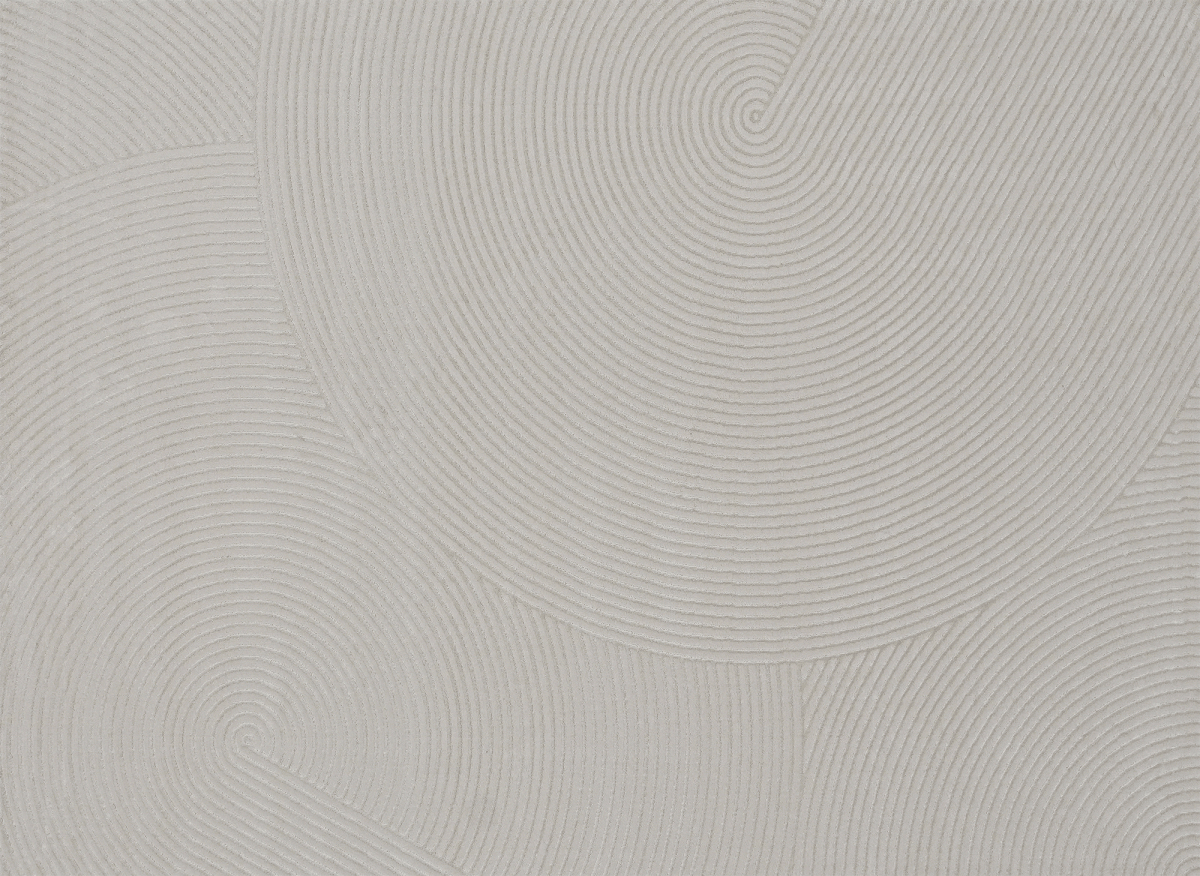 Tapis gris à motifs circulaires 200 x 290 cm NOLOCO - DécoInParis