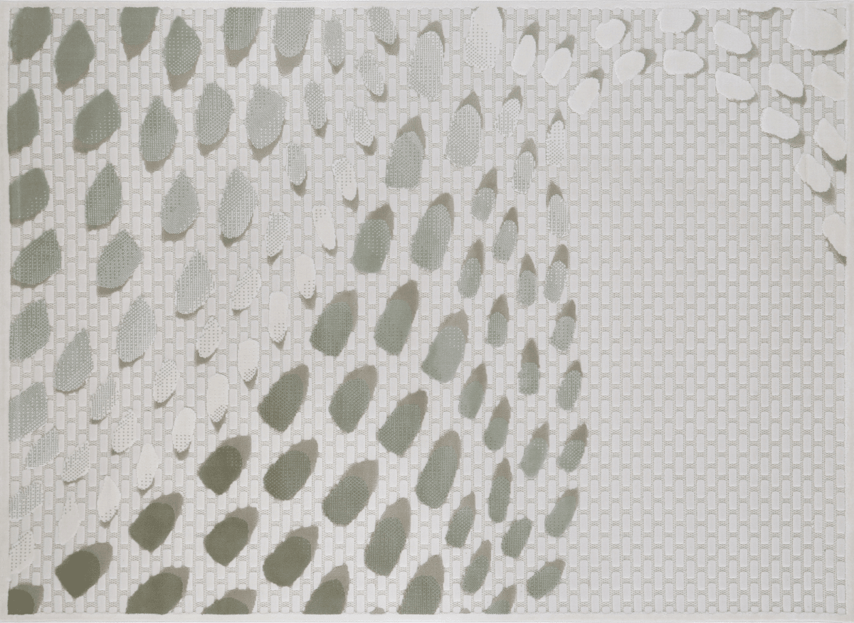 Tapis gris à motifs écailles 160 x 230 cm OLERA - DécoInParis