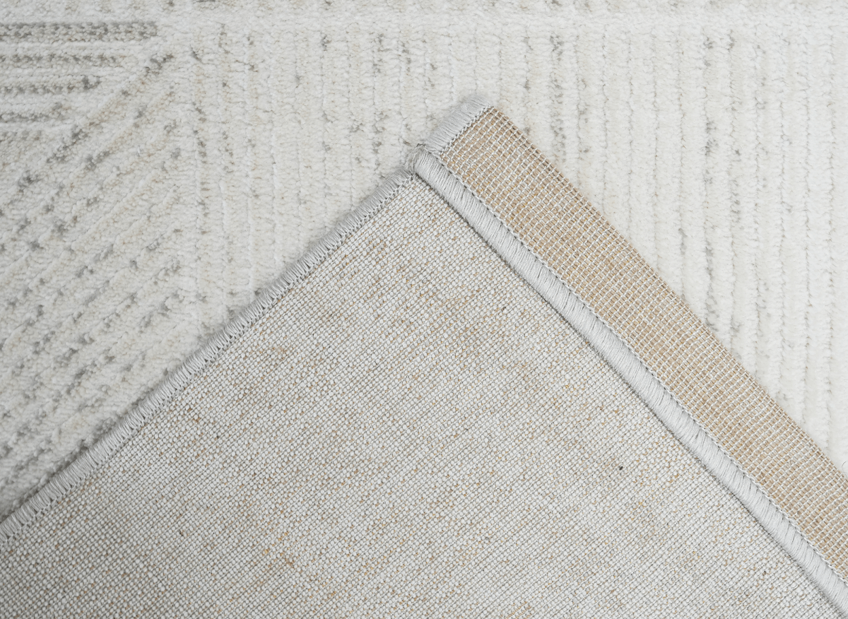Tapis gris à motifs géométriques 200 x 290 cm BALSA - DécoInParis