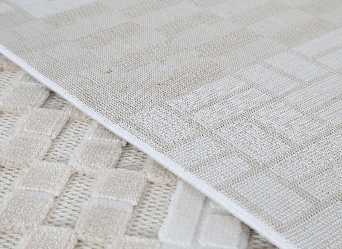 Tapis gris à motifs graphiques 160 x 230 cm ORCHIDÉE - DécoInParis