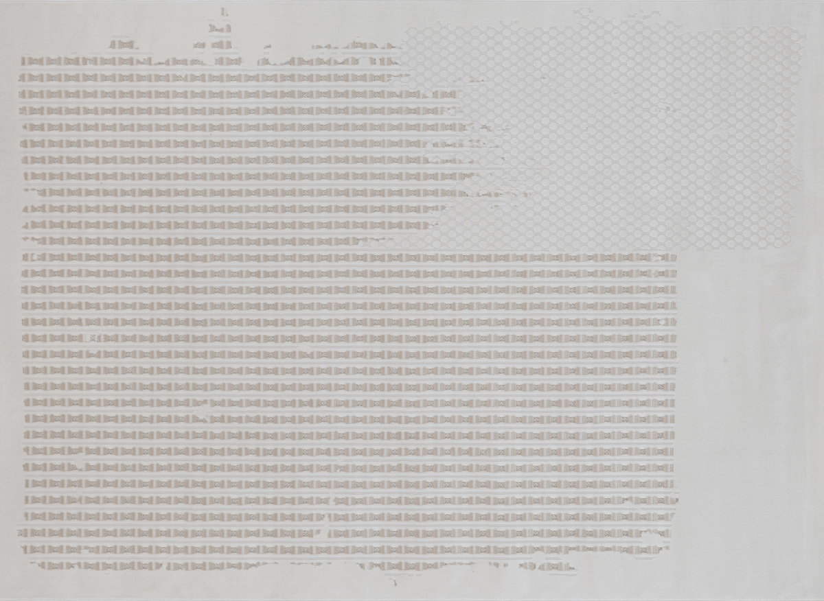 Tapis gris et taupe à motifs graphique 160 x 230 cm SIRMA - DécoInParis