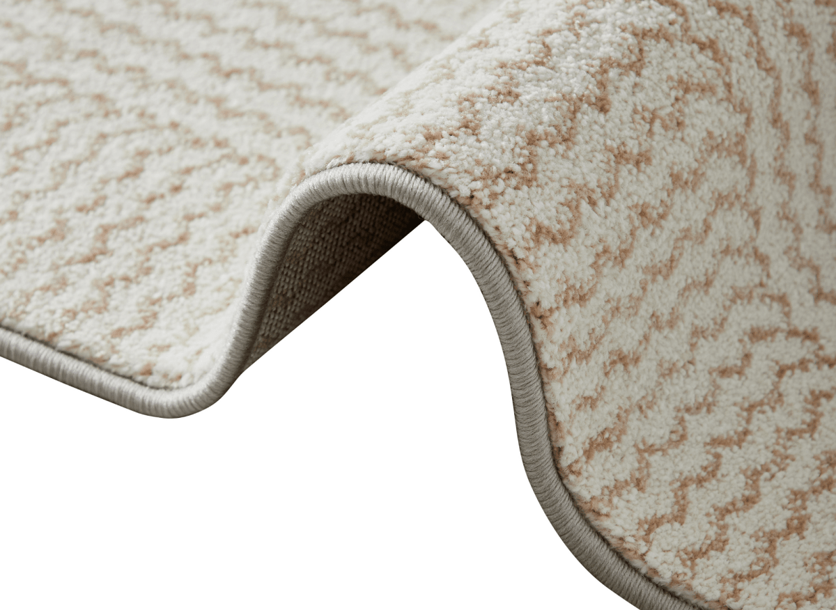 Tapis texturé beige foncé 200 x 290 cm KAIA - DécoInParis