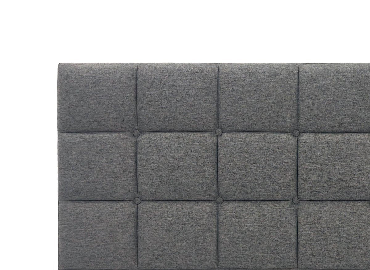 Tête de lit en tissu gris design 180 cm ALVERA - DécoInParis