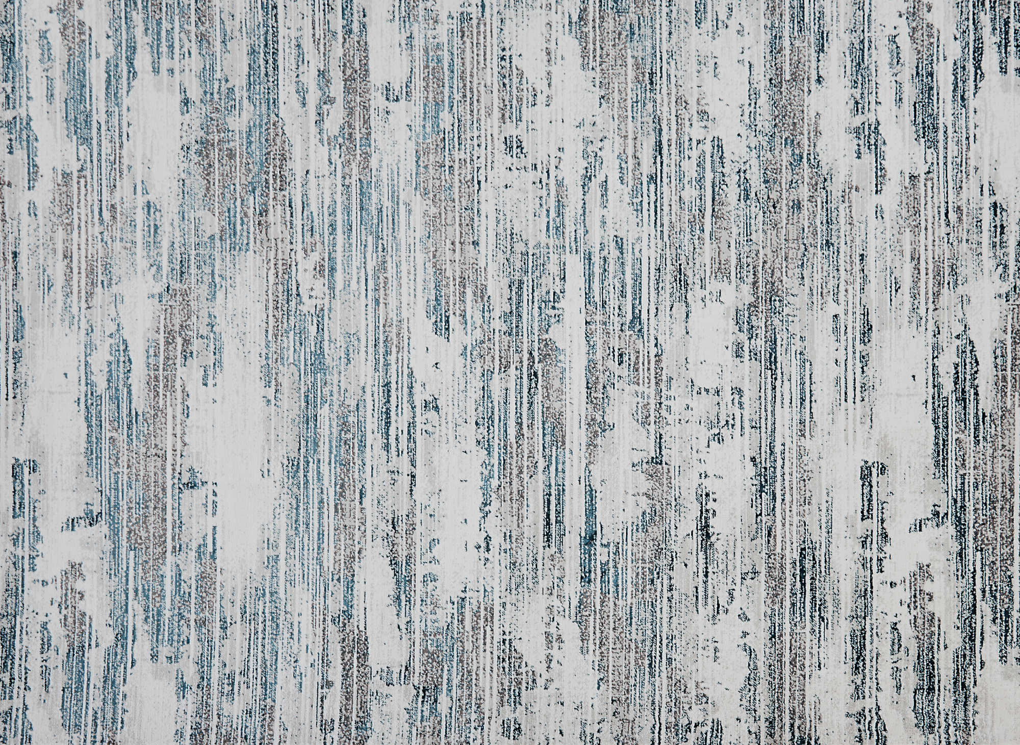 AURORA Teppich mit abstraktem Muster in Beige und Blau, 200 x 290 cm